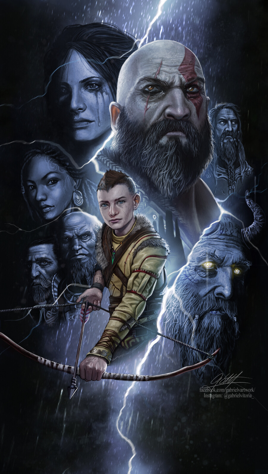 “God of War: Ragnarok” by Gabriel Vitoria