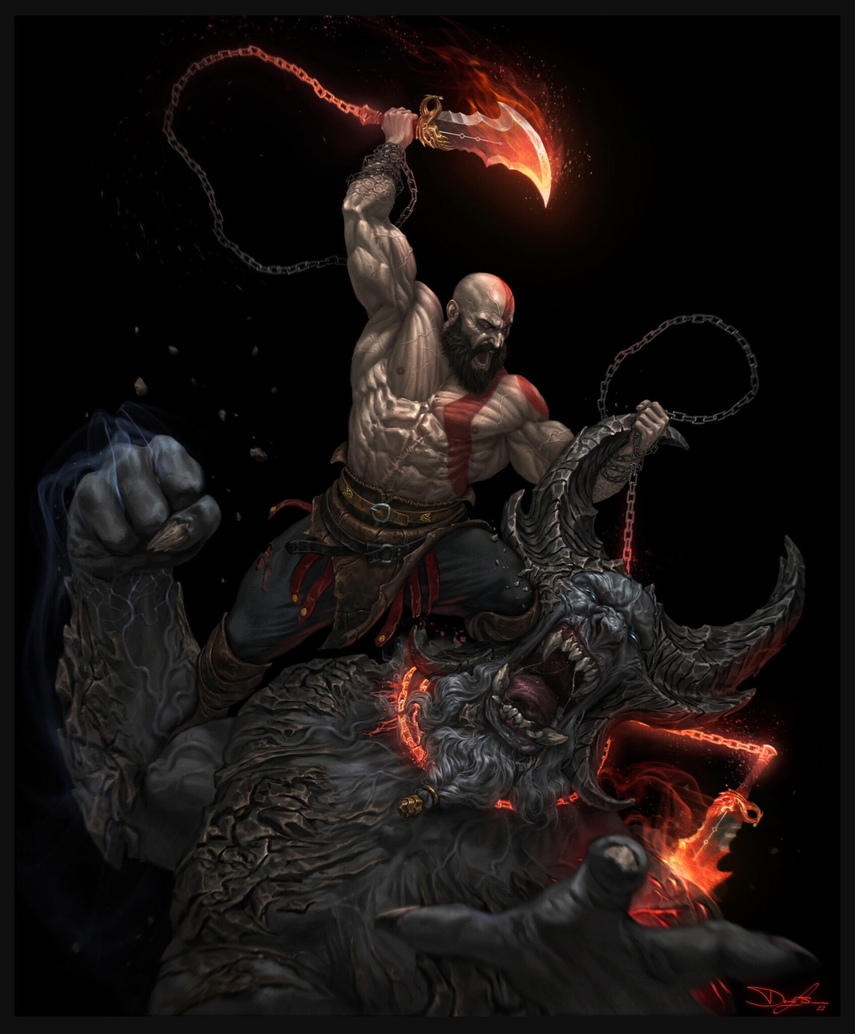 “KRATOS – THE GOD OF WAR” by Daniele Sorrentino
