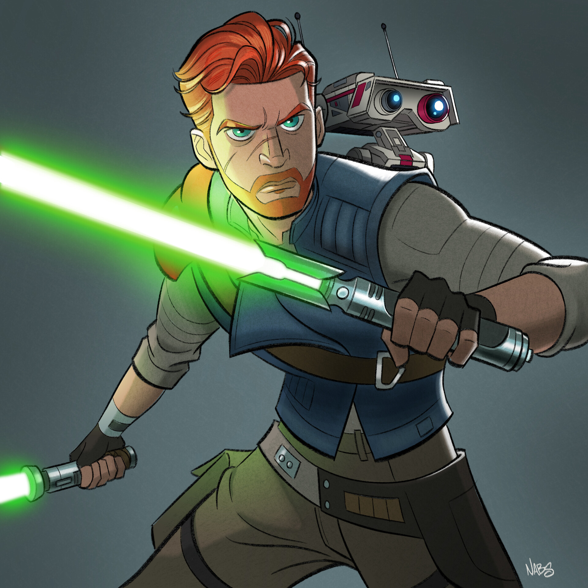 “Cal Kestis & BD-1 from Jedi: Survivor” by Zack Mirza