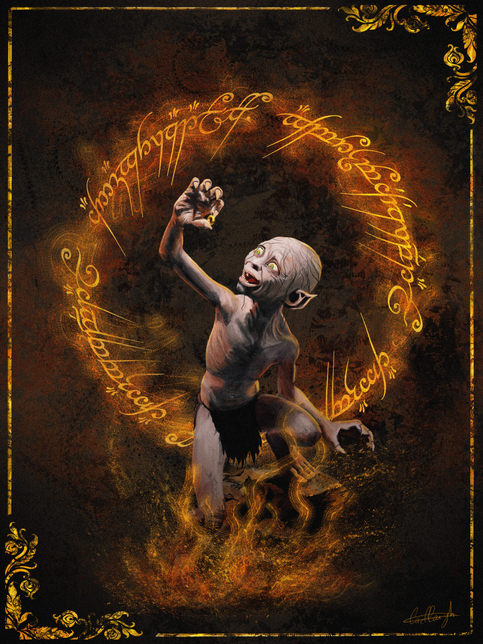 “Gollum” by Caellaigh