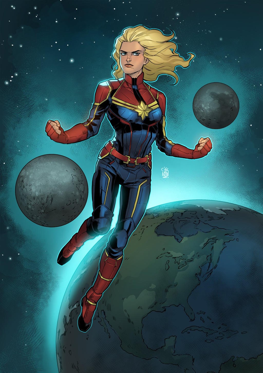 “Captain Marvel” by Chickenz