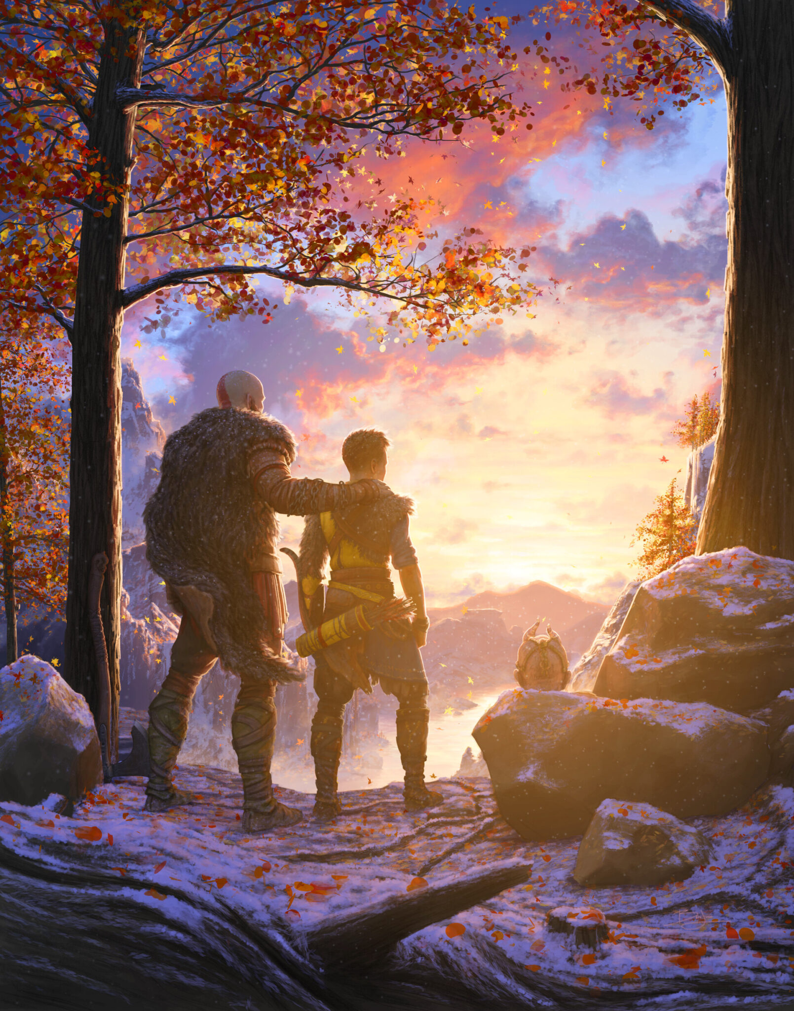 “Kratos and Atreus” by Ben Judd