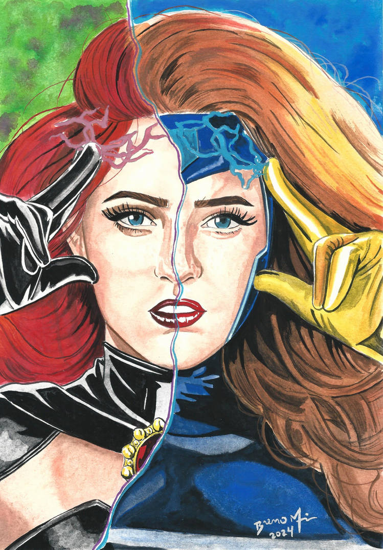 “Jean Grey/Madelyne Pryor” by Breno Moreira