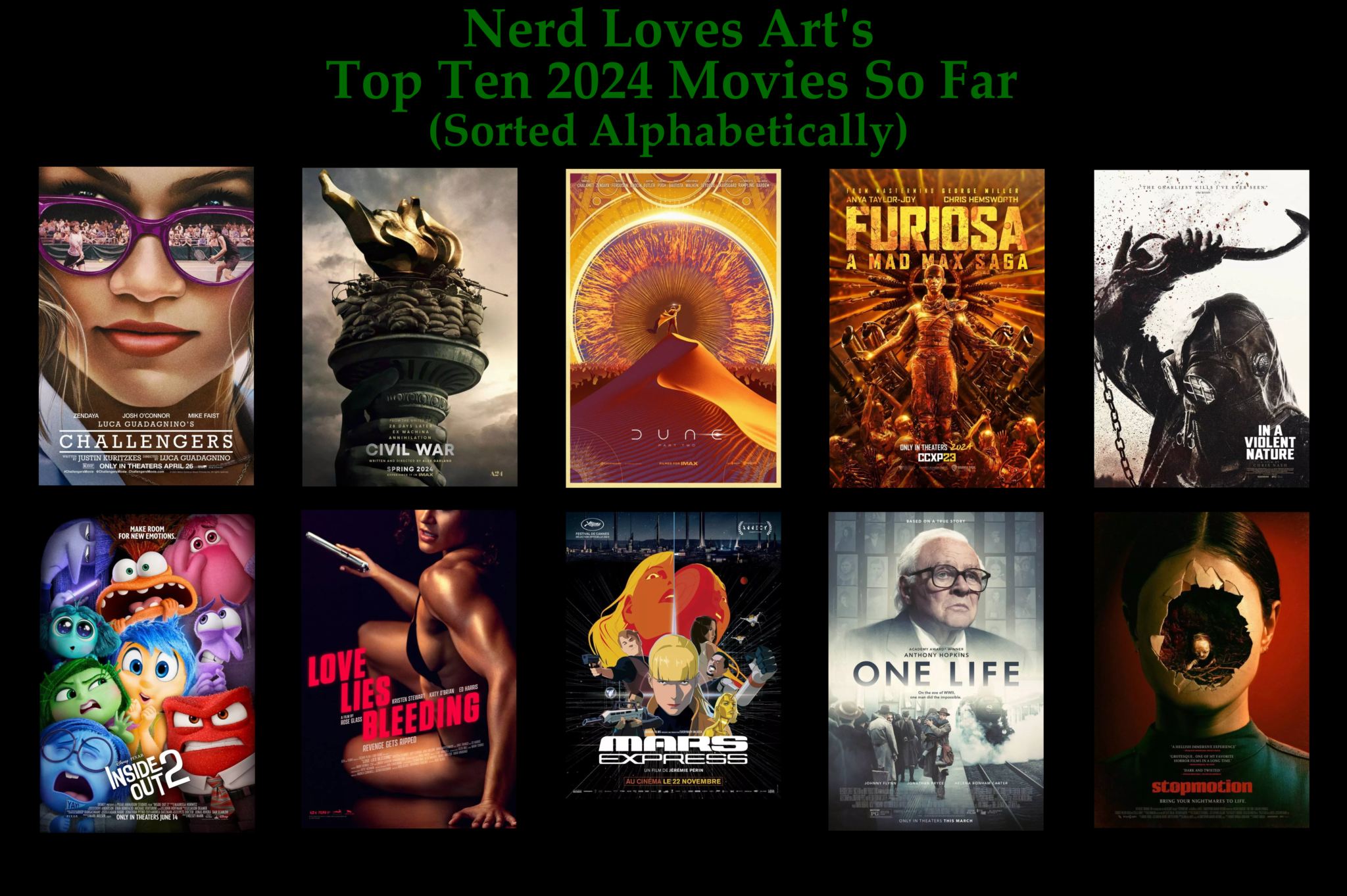 Top Ten Movies of 2024 So Far