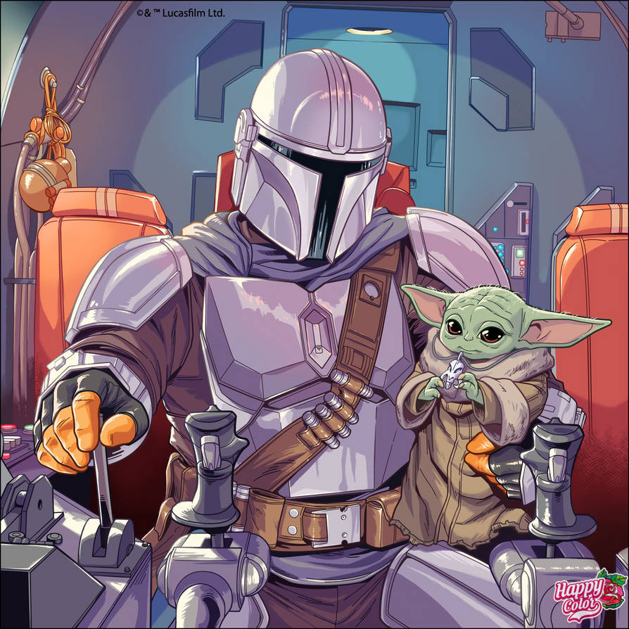 “The Mandalorian and Grogu” by Aidan Moore