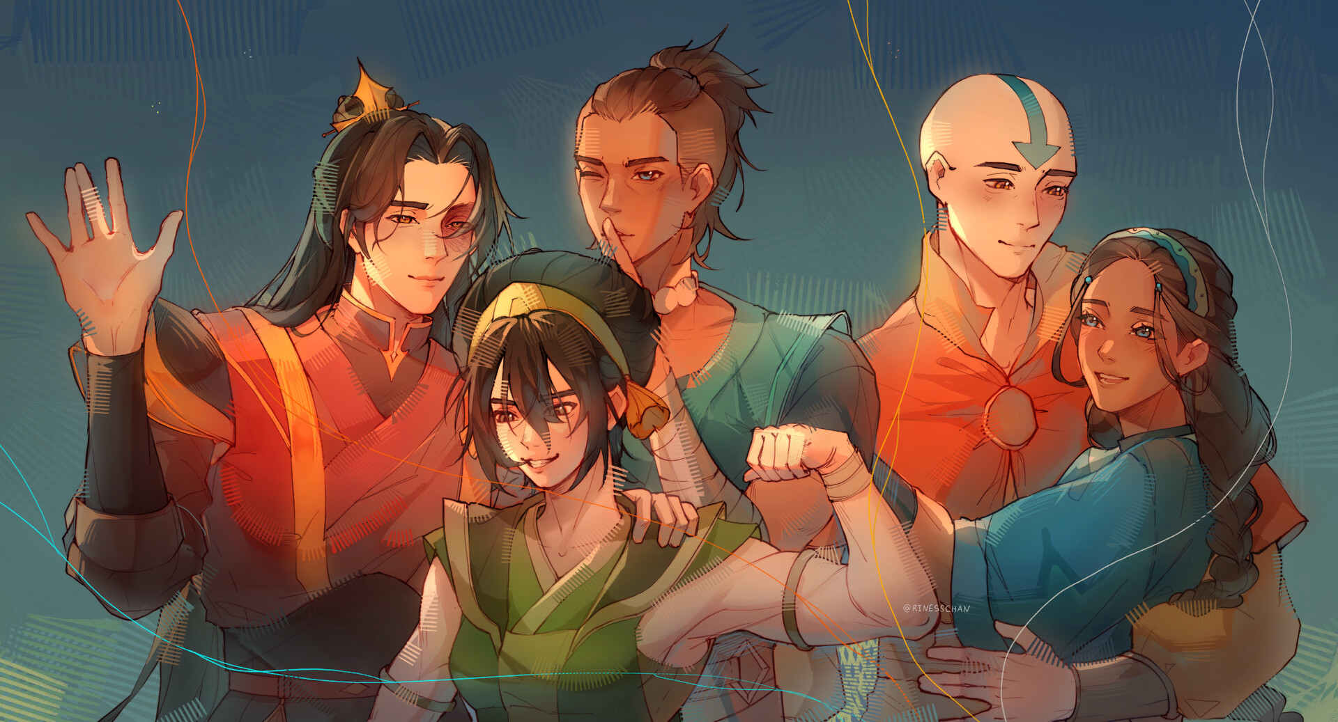 “Avatar Aang: The Last Airbender” by Rinesschan
